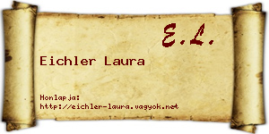 Eichler Laura névjegykártya